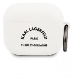 Чехол Karl Lagerfeld для Airpods 3 Silicone With Ring (KLACA3SILRSGWH)