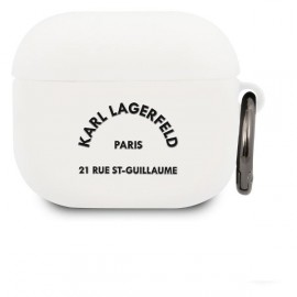 Чехол Karl Lagerfeld для Airpods 3 Silicone With Ring (KLACA3SILRSGWH) 