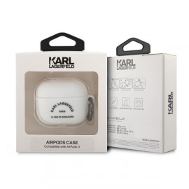 Чехол Karl Lagerfeld для Airpods 3 Silicone With Ring (KLACA3SILRSGWH)