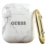 Чехол Guess для Airpods 1/2 TPU With Ring (GUACA2TPUMAWH)