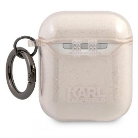 Чехол Karl Lagerfeld для Airpods 1/2 TPU With Ring (KLA2UCHGD)