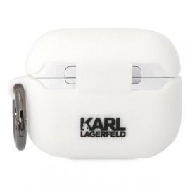 Чехол Karl Lagerfeld для Airpods Pro Silicone With Ring (KLACAPSILKCW)