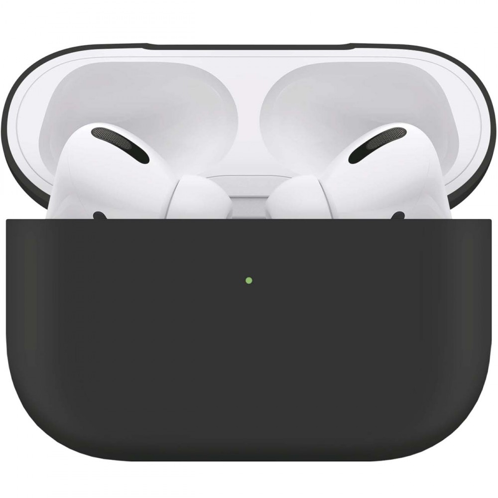 Чехол для Apple AirPods Pro InterStep liquid silicone, Black