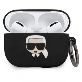 Чехол Karl Lagerfeld для Airpods Pro Silicone With Ring KLACAPSILGLBK 