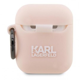 Чехол Karl Lagerfeld для Airpods 1/2 Silicone With Ring (KLA2RUNCHP)