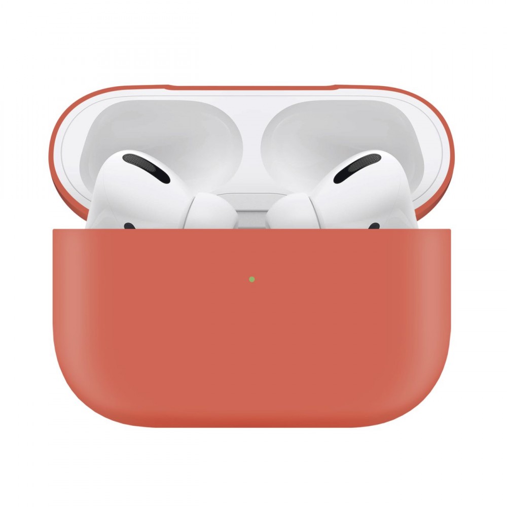 Чехол для AirPods Pro InterStep liquid silicone персиковый