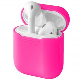 Чехол для AirPods InterStep Силиконовый Fuchsia