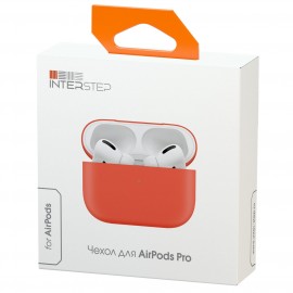 Чехол для AirPods Pro InterStep liquid silicone персиковый 