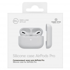 Чехол Red Line для зарядного кейса AirPods Pro прозрачный