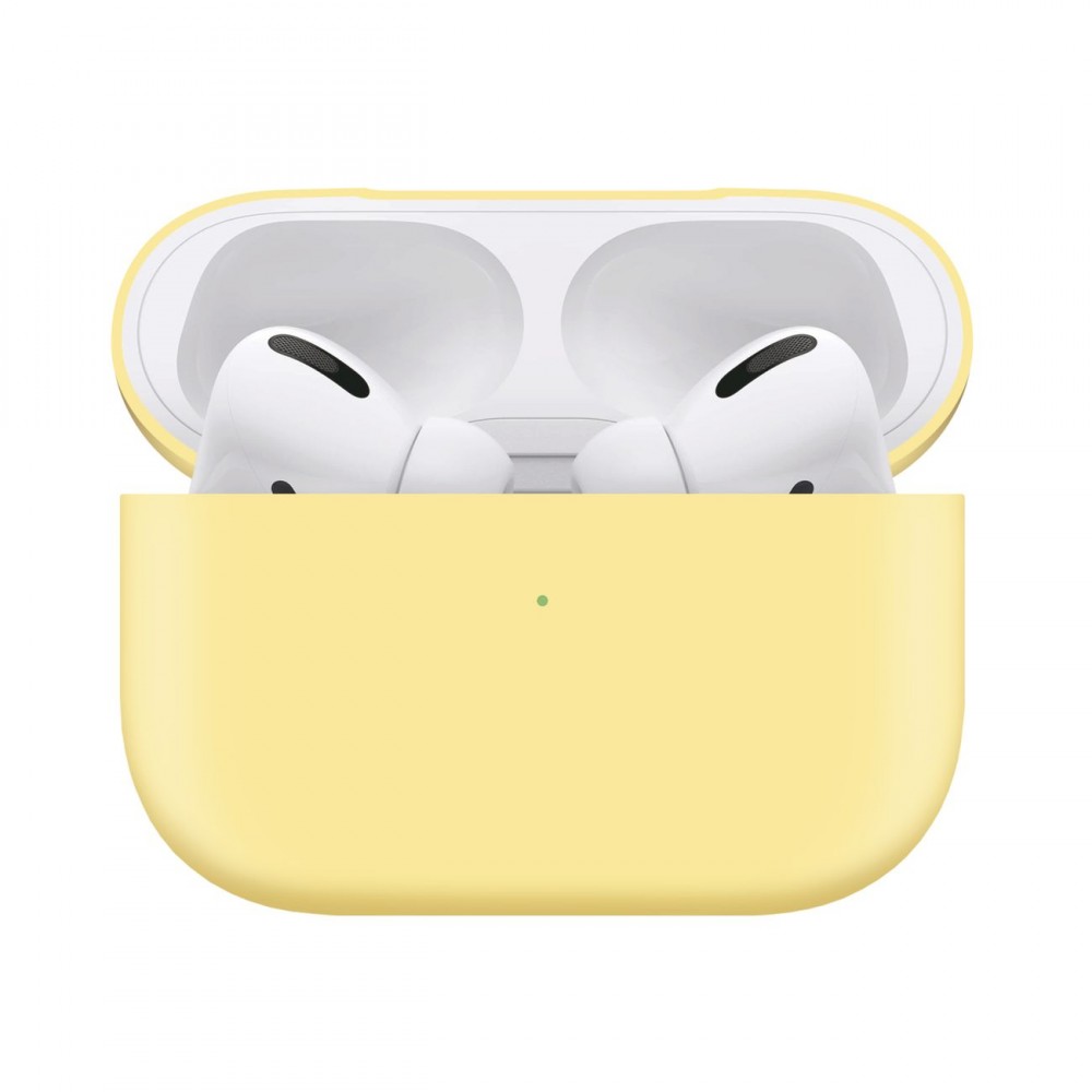 Чехол для AirPods Pro InterStep liquid silicone жёлтый