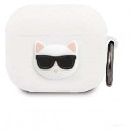 Чехол Karl Lagerfeld для Airpods 3 Silicone With Ring (KLACA3SILCHWH) 