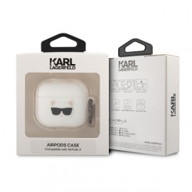 Чехол Karl Lagerfeld для Airpods 3 Silicone With Ring (KLACA3SILCHWH)