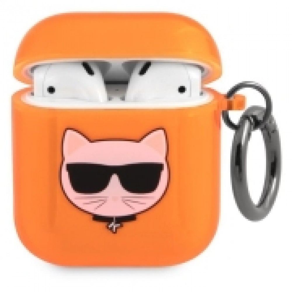 Чехол Karl Lagerfeld для Airpods 1/2 TPU FLUO (KLA2UCHFO)