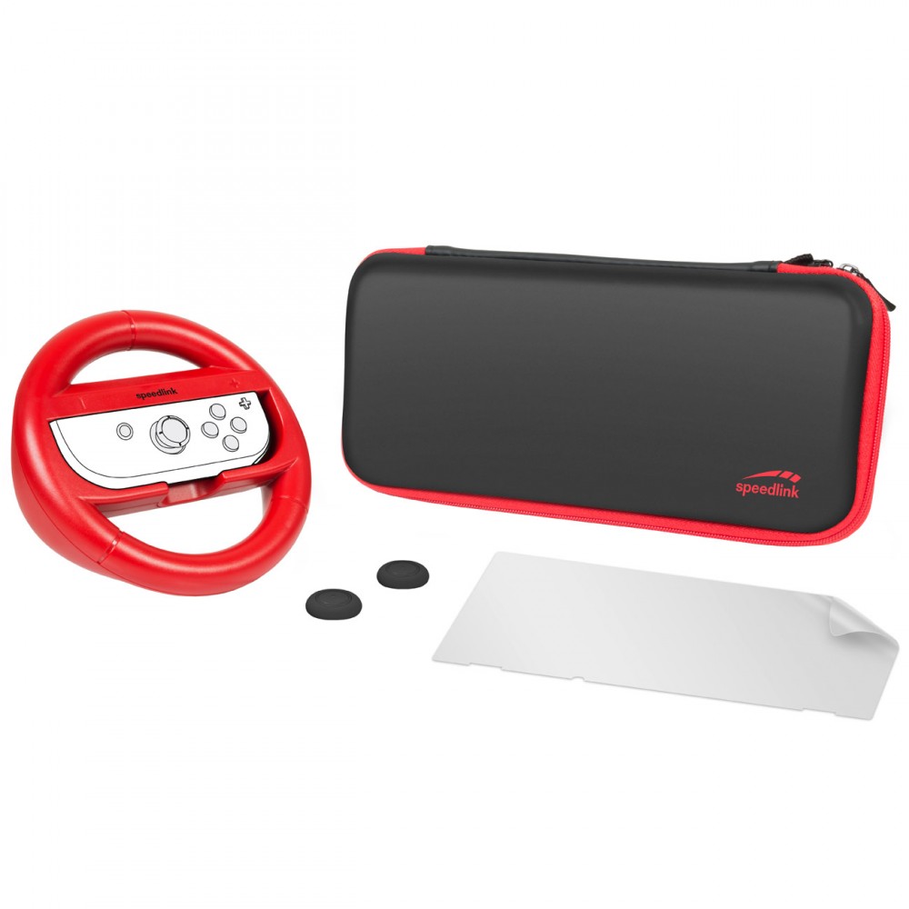 Чехол и руль Speed-Link Racing Starter Kit (SL-330604-BK)