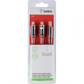 Кабель аналоговый аудио Belkin Jack 3.5 папа/2xRCA папа 5м (F3Y116BT5M) 