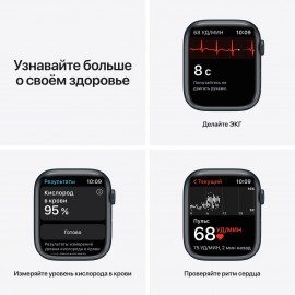 Смарт-часы Apple Watch Series 7 GPS 45mm MidnightAl/Midnight Sport