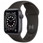 Смарт-часы Apple Watch S6 40mm Space Gray Aluminum Case with Black Sport Band (MG133RU/A)