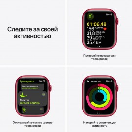 Смарт-часы Apple Watch Series 7 GPS 45mm (PRODUCT)RED Alum. Sport