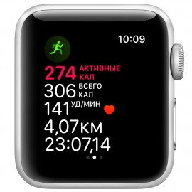 Смарт-часы Apple Watch S3 42mm Silver Al/White Sport Band