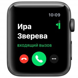 Смарт-часы Apple Watch S3 38mm Space Grey Al/Black Sport Band