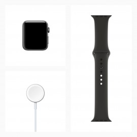 Смарт-часы Apple Watch S3 38mm Space Grey Al/Black Sport Band