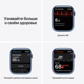 Смарт-часы Apple Watch Series 7 GPS 45mm Blue Al/Abyss Blue Sport