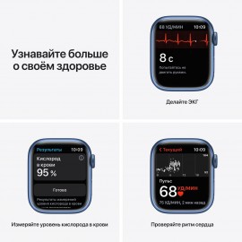 Смарт-часы Apple Watch Series 7 GPS 41mm Blue Al/Abyss Blue Sport