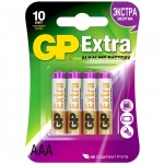 Батарея GP Extra Alkaline AAA (LR03), 4 шт. (24AX-CR4)