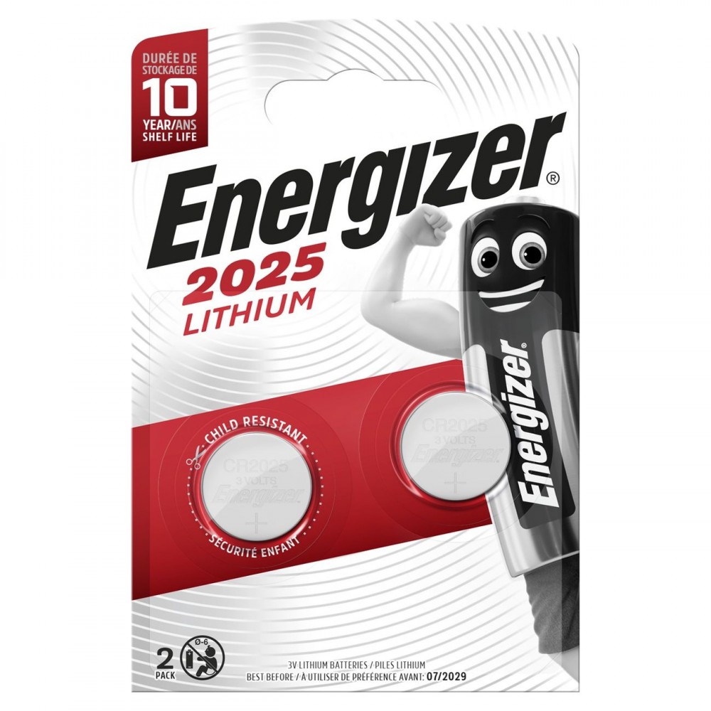 Батарея Energizer CR2025 2 шт