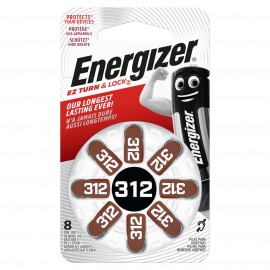 Батарея для слухового аппарата Energizer Zinc Air 312 DP-8