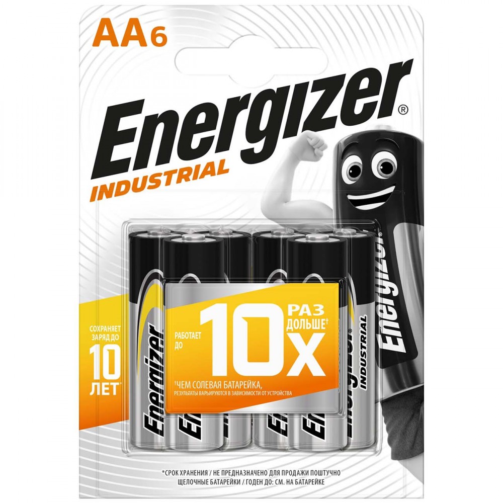 Батарея Energizer Industrial AA-LR6 6шт.