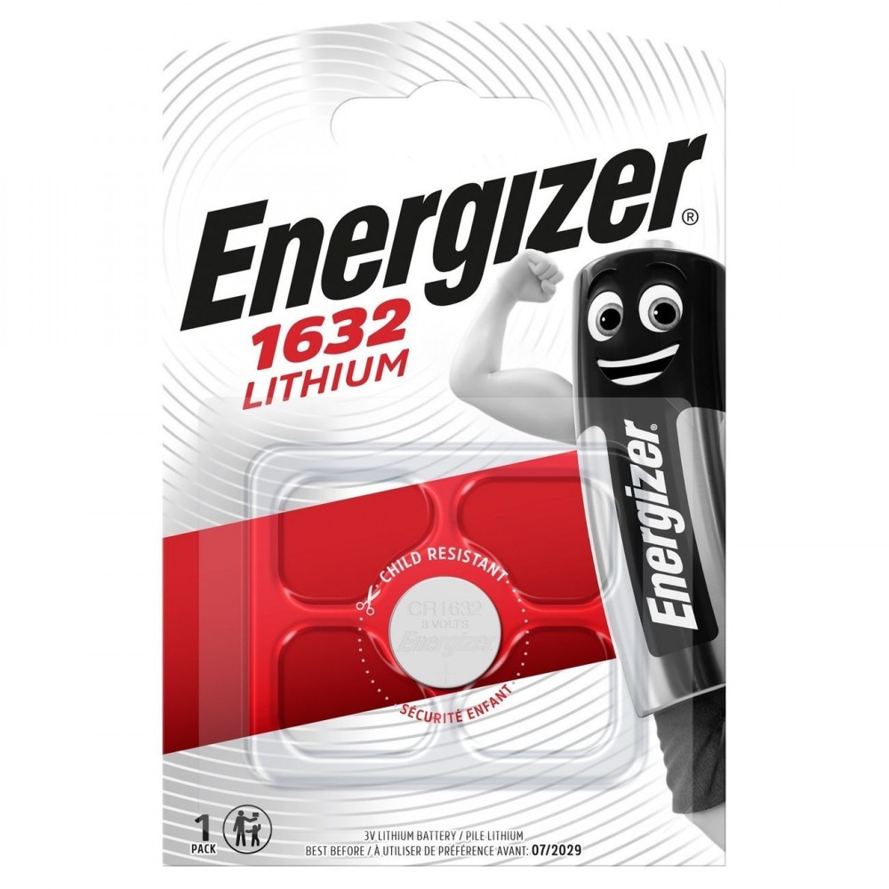 Батарея Energizer CR1632 3V Lithium 1шт.