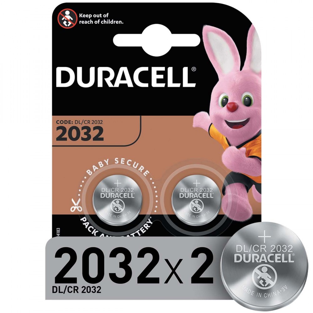 Батарея Duracell CR2032-2BL 2 шт