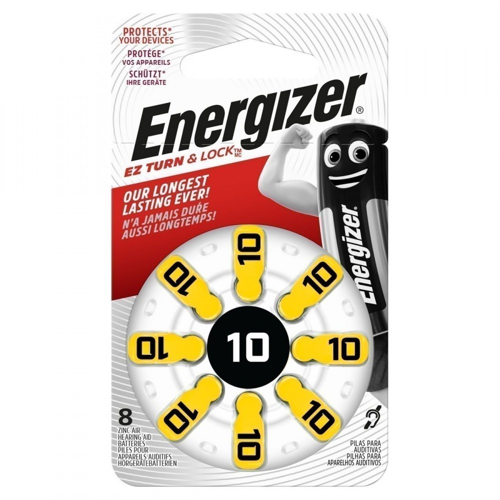 Батарея для слухового аппарата Energizer Zinc Air 10 PS TL8