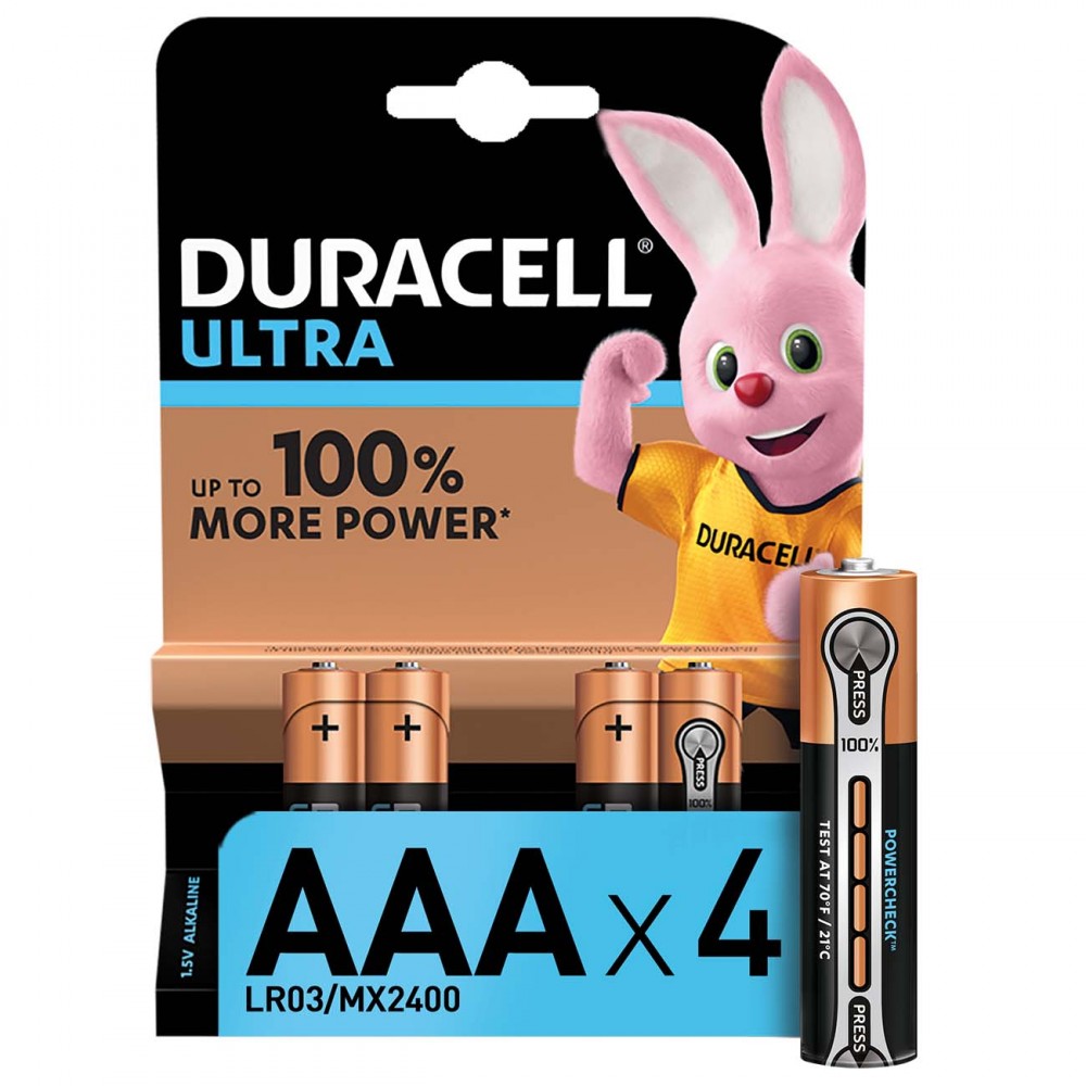 Батарея Duracell Ultra Power AАА LR03 4шт