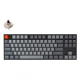 Клавиатура беспроводная неигровая Keychron K8,TKL,White LED,Gateron Brown Switch