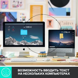 Клавиатура беспроводная Logitech MX Keys Mini Graphite (920-010501)