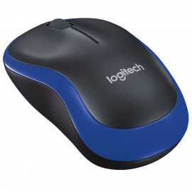 Мышь беспроводная Logitech M185 Black/Blue (910-002239)