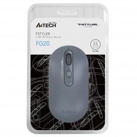 Мышь беспроводная A4Tech Fstyler FG20 Ash Blue