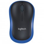 Мышь беспроводная Logitech M185 Black/Blue (910-002239)