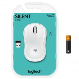 Мышь беспроводная Logitech M220 White