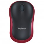 Мышь беспроводная Logitech M185 Black/Red (910-002240)