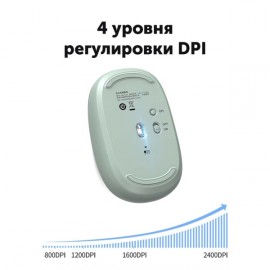 Мышь беспроводная uGreen MU105 Green (90672)