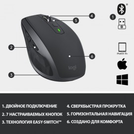 Мышь беспроводная Logitech MX Anywhere 2S (910-005153)