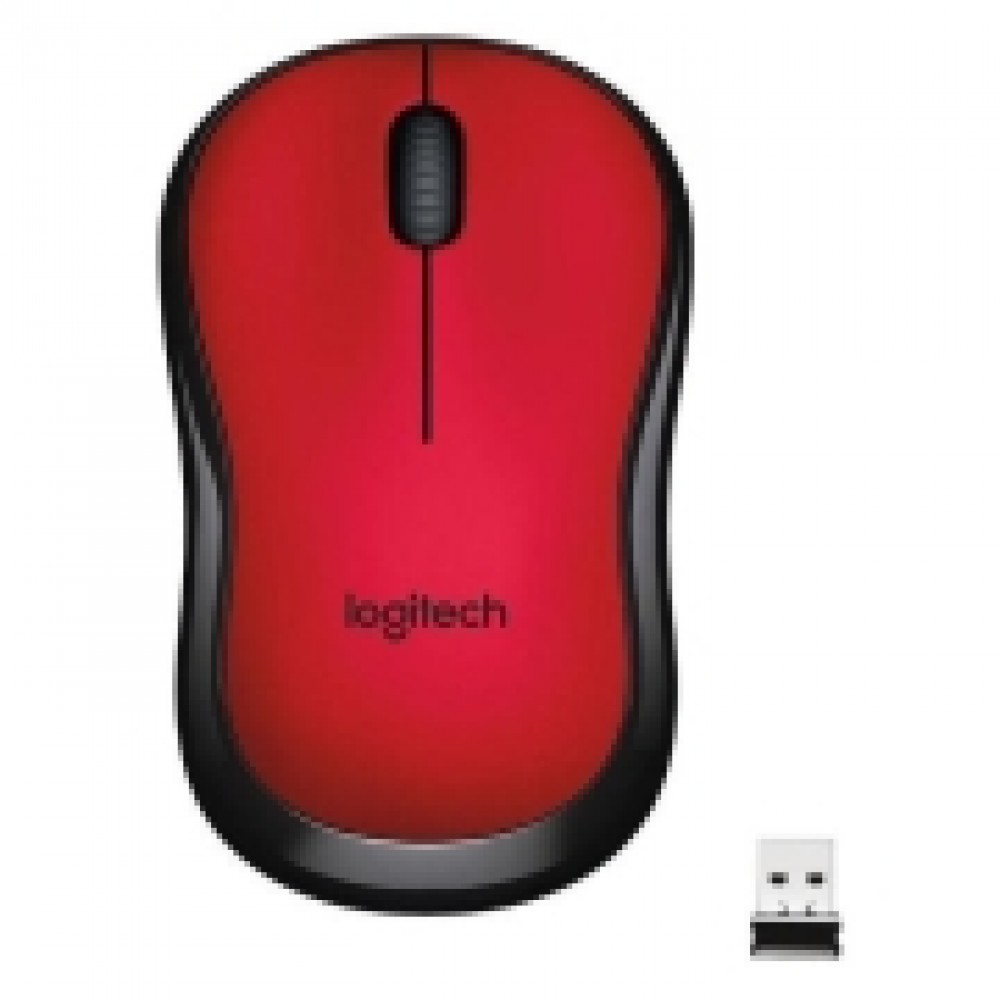 Мышь беспроводная Logitech M220 Silent Red