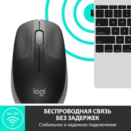 Мышь беспроводная Logitech M190 Charcoal