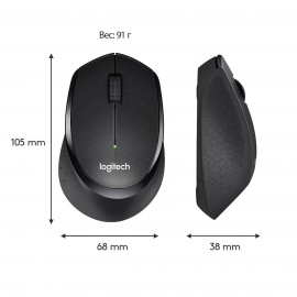 Мышь беспроводная Logitech M330 Silent Plus Black (910-004909)