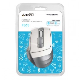 Мышь беспроводная A4Tech Fstyler FB35 Icy White