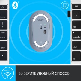 Мышь беспроводная Logitech M350 Blueberry (910-005719)