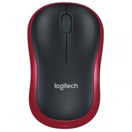 Мышь беспроводная Logitech M185 Black/Red 